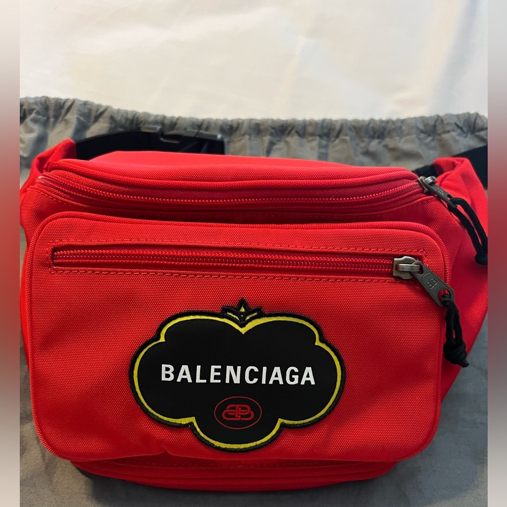 Balenciaga belt red Fanny pack